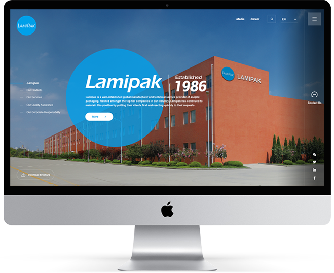 樂美Lamipak包裝官方網站建設