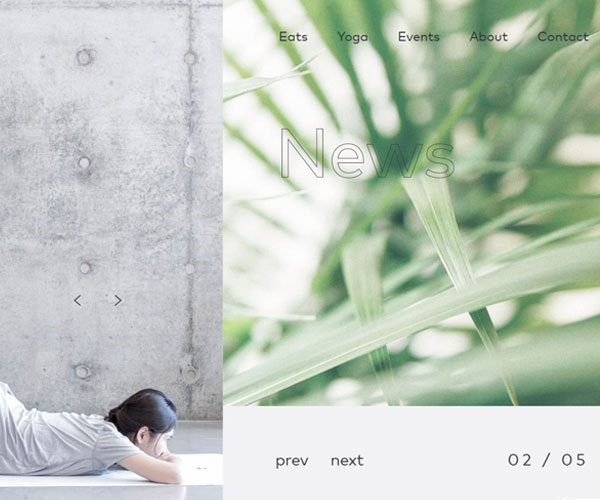 首頁獨特的圖片切換